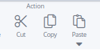 Copy and paste actions