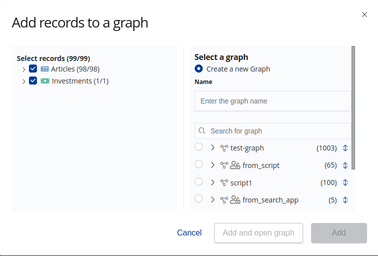 Sample modal to choose collection image